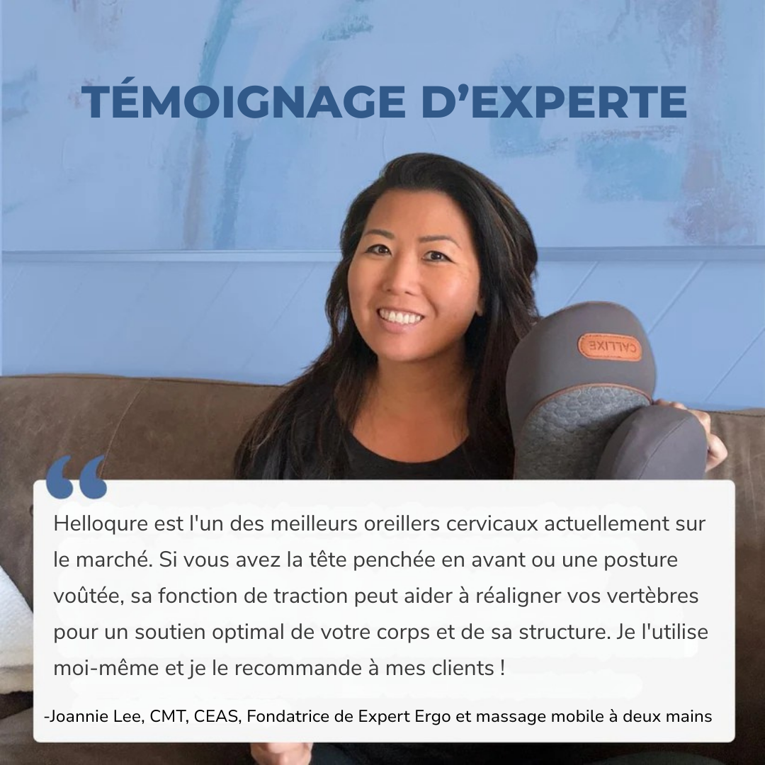 Oreiller massant Helloqure™ | Appareil de massage par traction