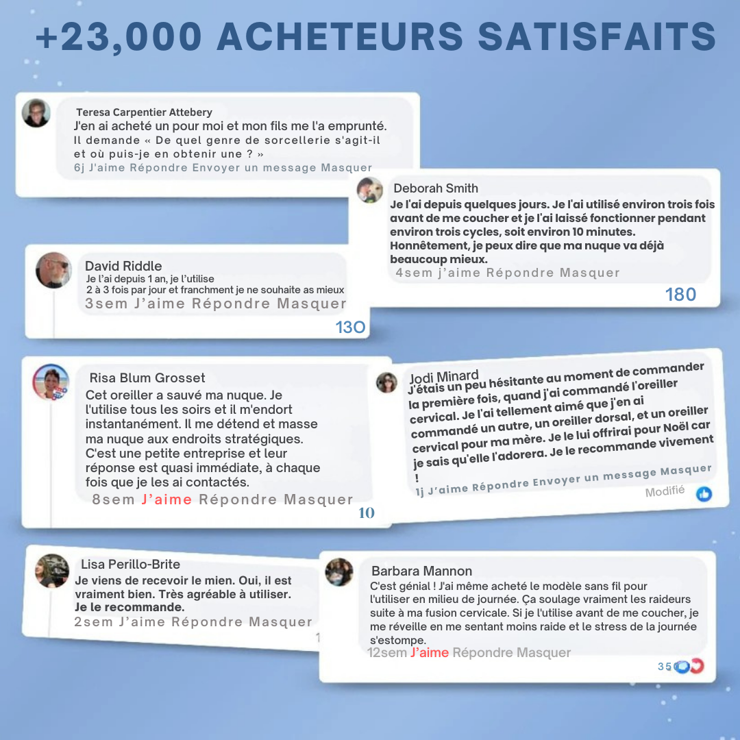 Oreiller massant Helloqure™ | Appareil de massage par traction