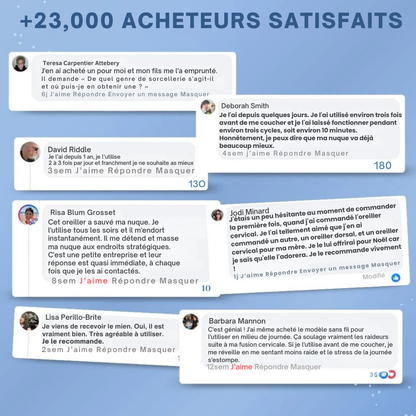 Oreiller massant Helloqure™ | Appareil de massage par traction