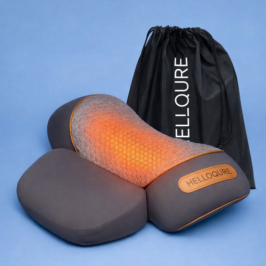 Helloqure™ : élimine vos douleurs cervicales en 15 minutes, corrige votre bosse du cou liée aux écrans, et transforme chaque nuit en un sommeil d'enfant profond et réparateur, le tout à domicile sans médicaments.